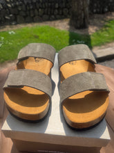 Load image into Gallery viewer, Plakton Venice Mid (343001) Womens Khaki Adjustable Leather Sandals Eu 39 UK6