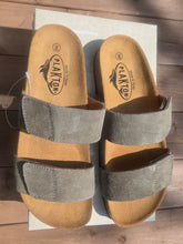 Load image into Gallery viewer, Plakton Venice Mid (343001) Womens Khaki Adjustable Leather Sandals Eu 39 UK6