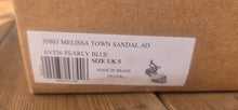 Load image into Gallery viewer, Melissa Pearly Blue Town Sandals AV536 In a UK 5
